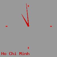 Best call rates from Australia to VIETNAM. This is a live localtime clock face showing the current time of 9:30 pm Sunday in Ho Chi Minh.